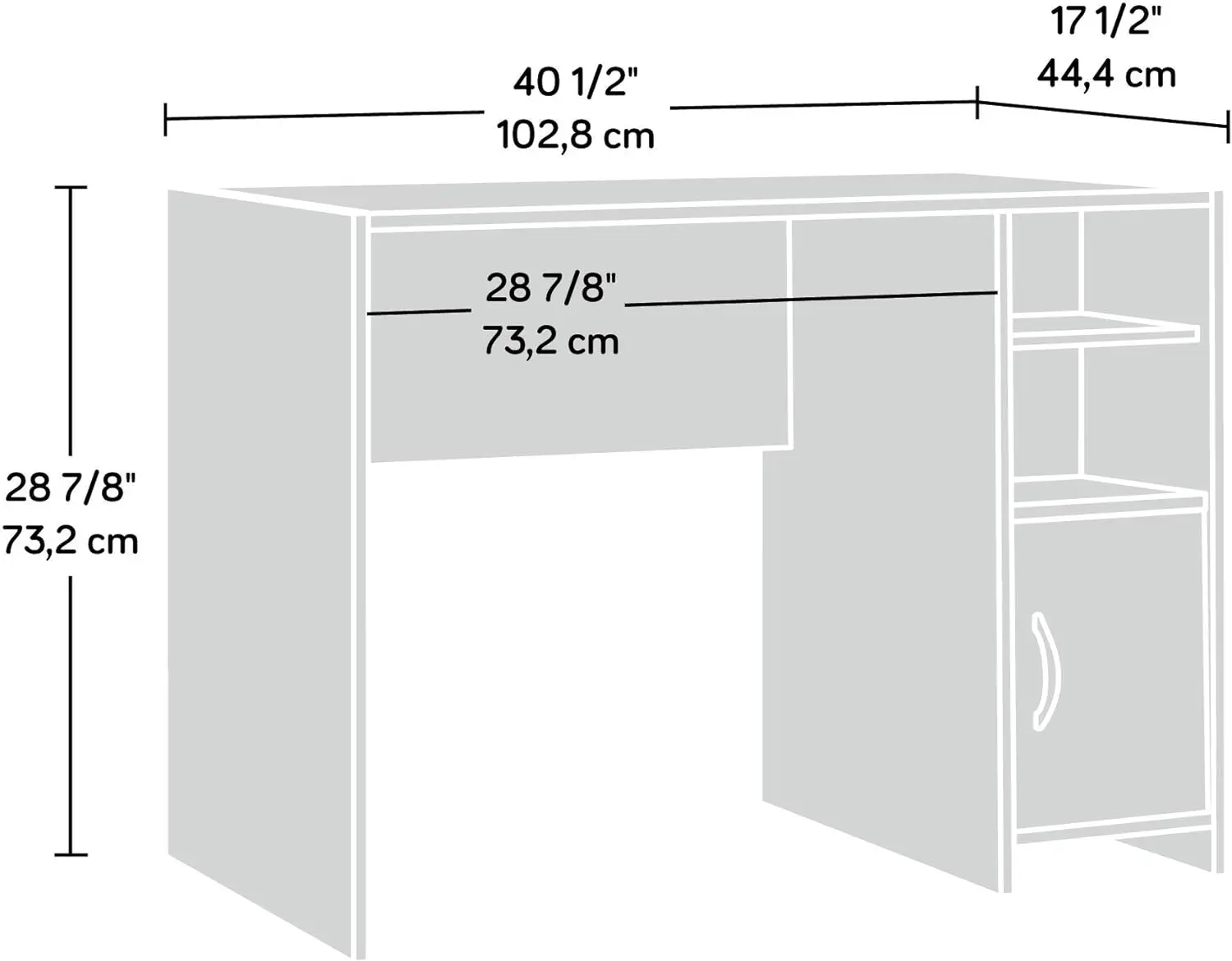 BeginO2 Desk-Mobilier de bureau, enna, aucune fin, table d'ordinateur