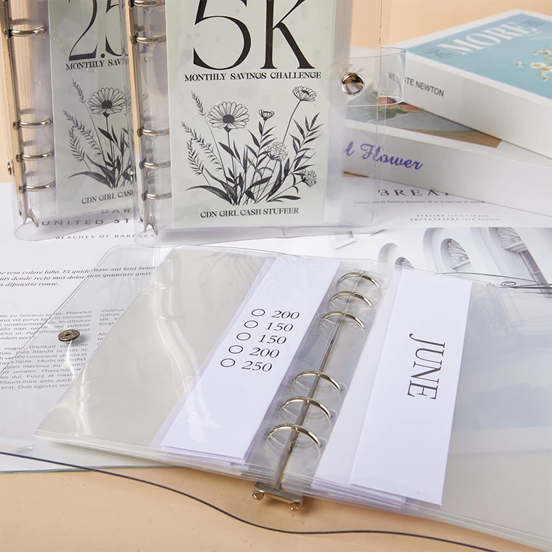 New 2024 12-Months Envelopes Money Saving Challenge Easy And Funny Way To Save 2.5K/5K/10K Budget Planner Envelope Challenge Kit