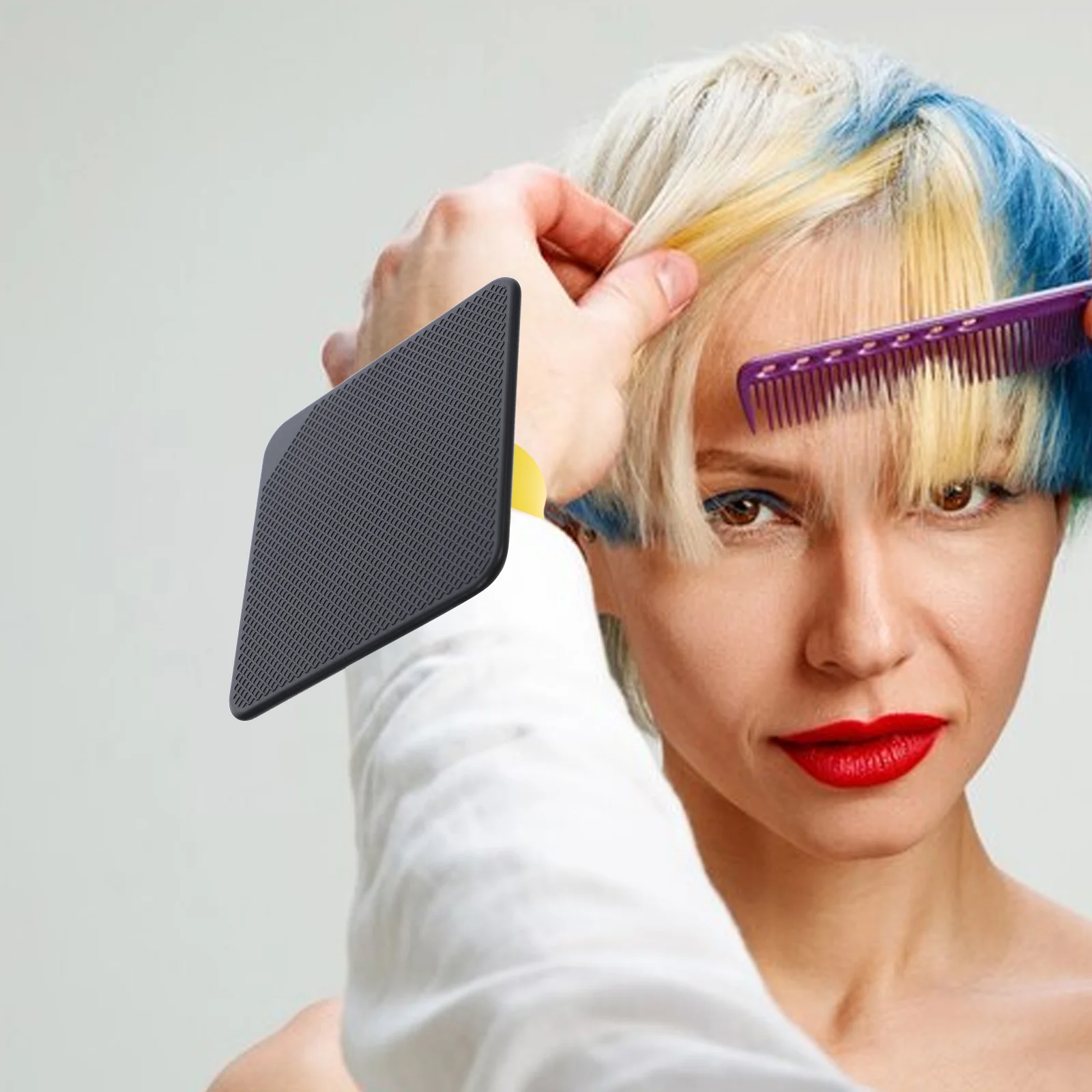 Silicone Hair Dye Wristband Slap Bracelet Board Portable Soft Comfortable for Home Salon Highlighting Tool Hair Coloring Pad - Image 6