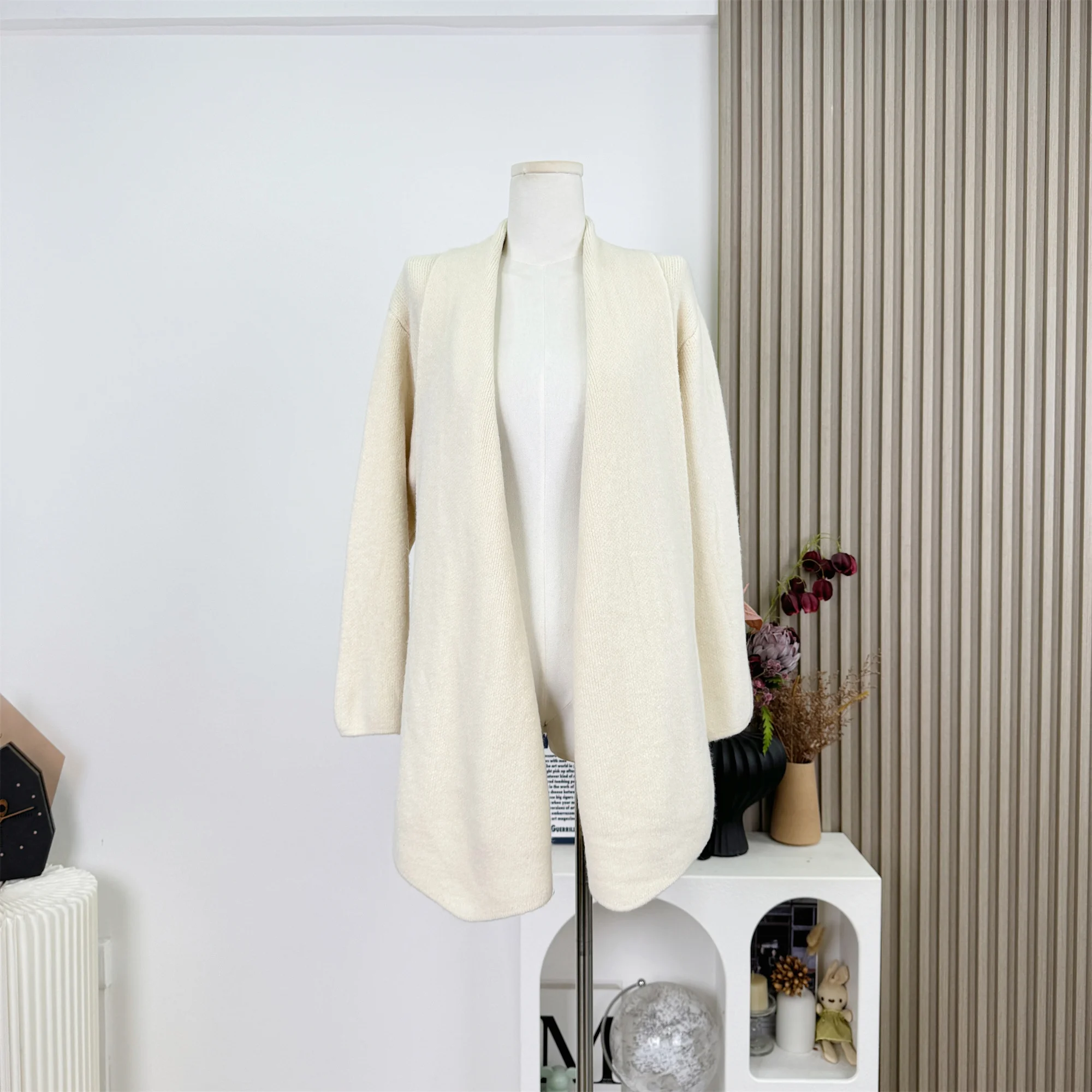 

Корейский стиль, вязаный кардиган с отложным воротником, женский топ, осень-зима, новый свободный повседневный свитер с поясом на талии для женщин, пальто F287