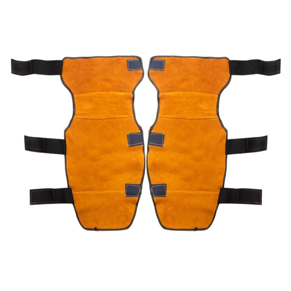 For Welding Knee Protector Scald Leg Protective Cover Cowhide Leather For Heat Resistant 55x30cm Yellow Gray Blue