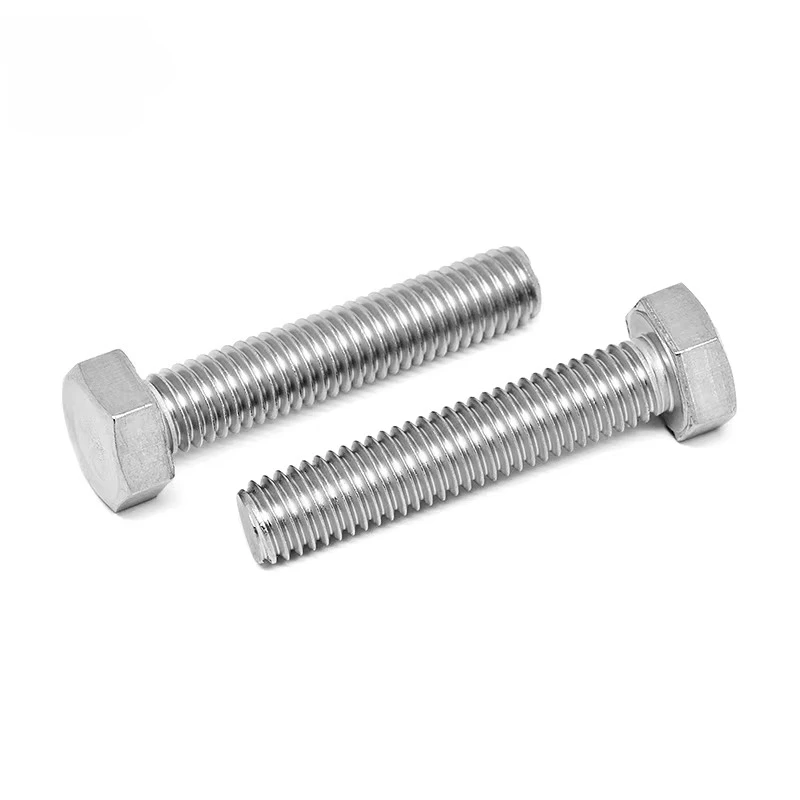 10000  pieces Custom High Quality A2 Hex Bolt DIN 933 Stainless Steel Hexagon Head Bolt