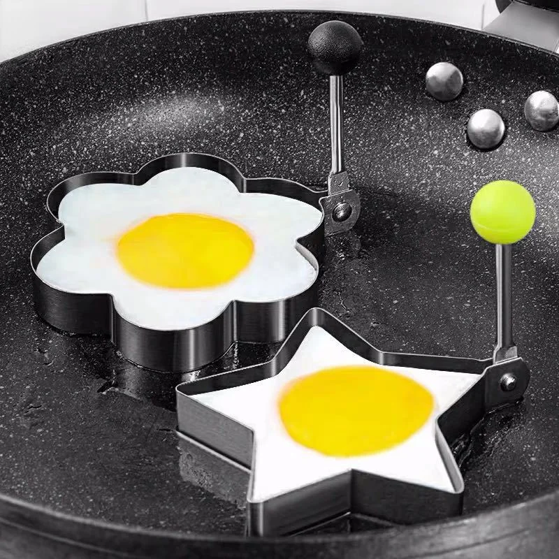 

Stainless Steel Fried Egg Pancake Shaper Omelette Mold Mould Frying Cooking Tools Kitchen Accessories Gadget Rings