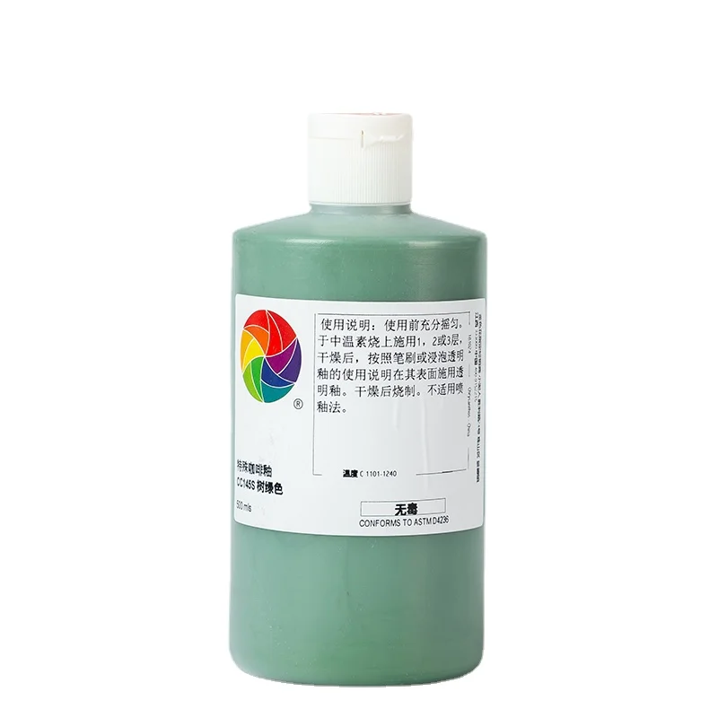 500ml Concentrated Color Glaze Color Agent Underglaze Painted Lead-free Ceramic Pigment Pottery Bar School Glaze