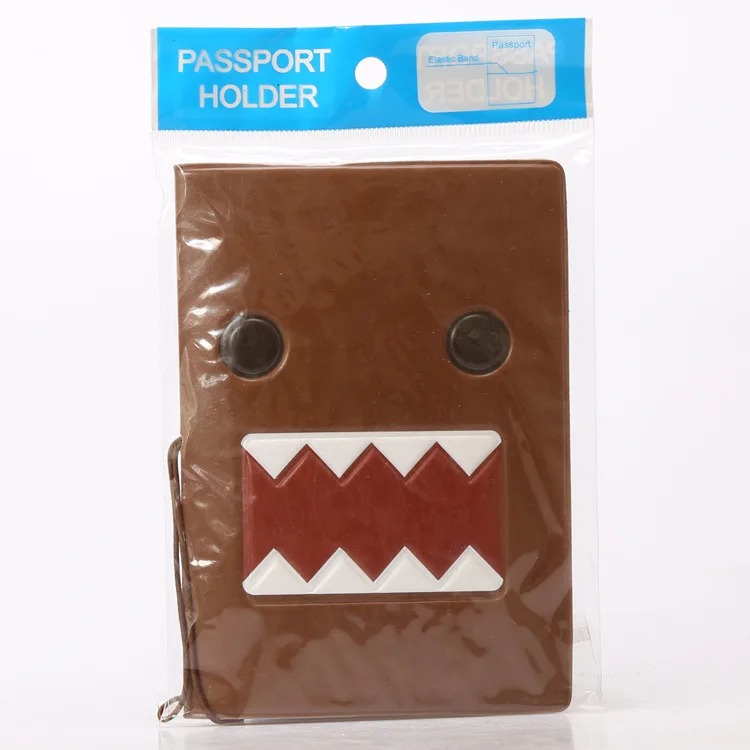 Domo Kun Passport Cover Case Cute Anime Passport Holder Men Women Travel Essentials Accecories