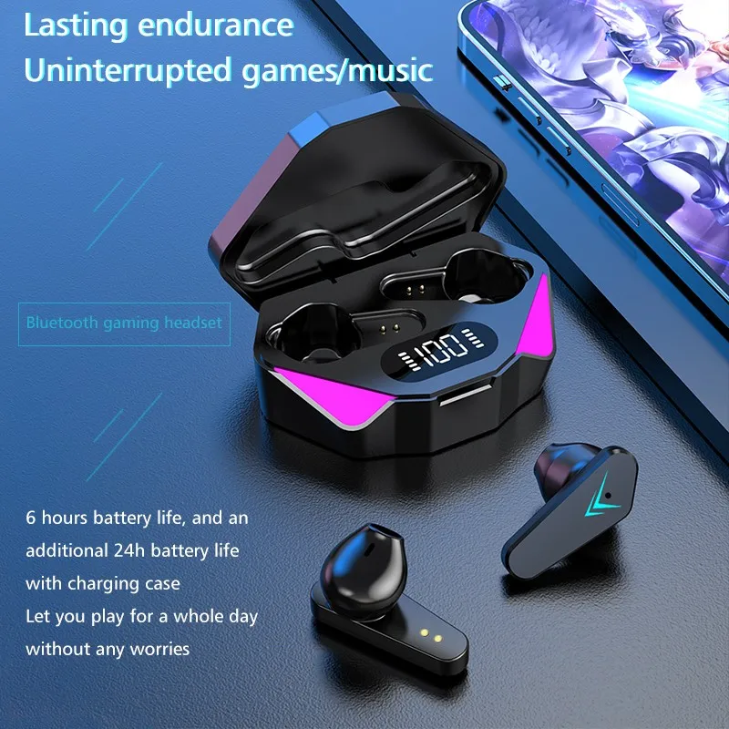 Auriculares inalámbricos X15 TWS con Bluetooth, cascos de baja latencia, Esport, manos libres con micrófono, 65ms