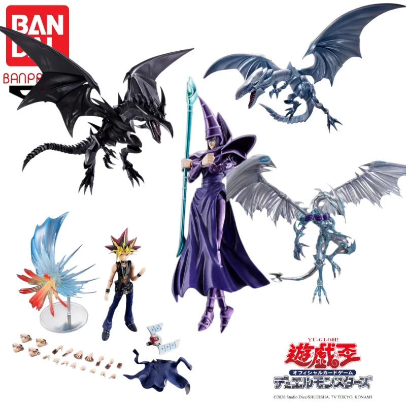 

Оригинальная коллекционная фигурка Bandai Banpresto SHMonsterArts Duel Monsters: RedEyes Black Dragon, Dark Magician, аниме-фигурка, подарки для коллекционеров