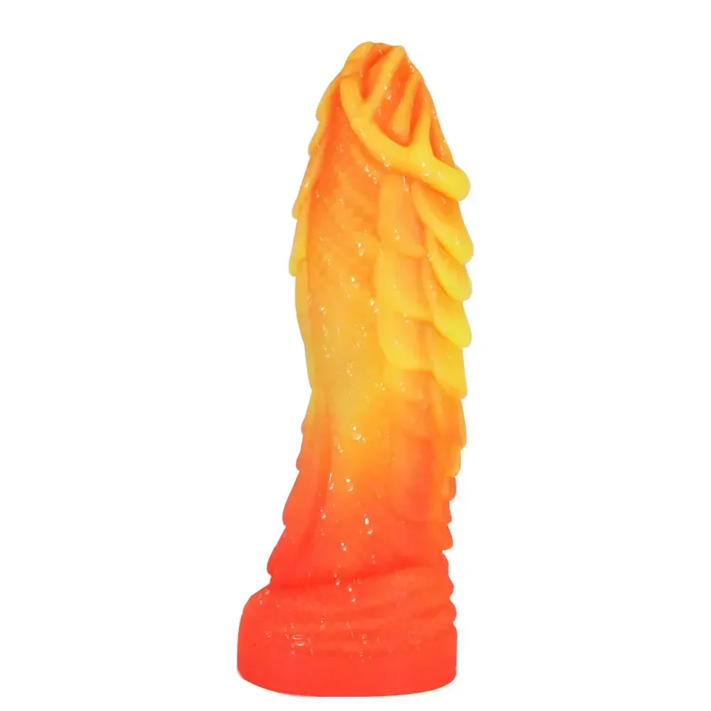 Mixed Colour Dildo Anal for Woman Carp Animal Monster Penis Female Masturbator Silicone Thick Disk Sm Anal Sex Toy for Adult