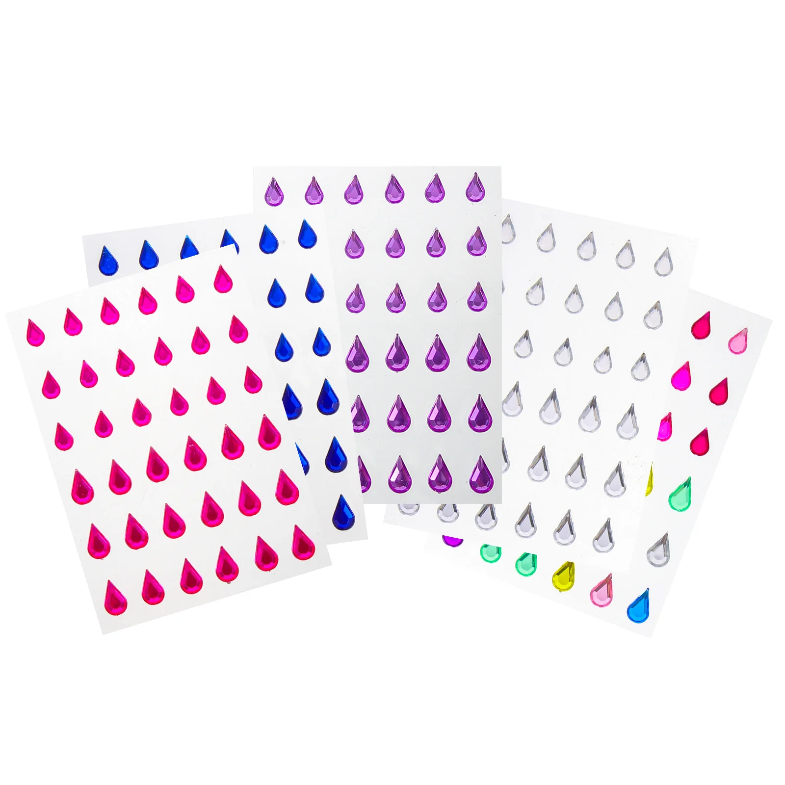 ملصقات كريستال حجر الراين جواهر وجه ذاتية اللصق للبالغين في حفلات المهرجانات وحفلات الهالوين والزفاف ديكور ذاتي الصنع #3