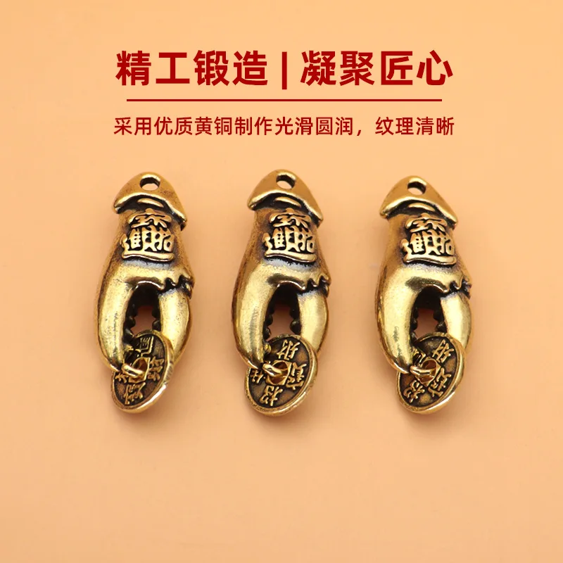 Chinese Style Crab Ornament Pendant New Customer Enjoyment Good Gift National Trend Gift Keychain Hanging Accessory Decoration