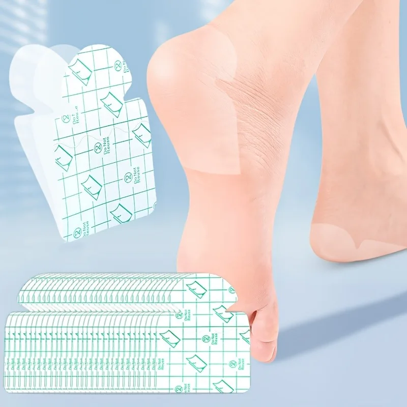 Invisible Anti-Moisture Heel Pads, Insoles and Foot Care Pads, Moisturizes and Repairs Dry Cracks, Protects Heel Health view 2