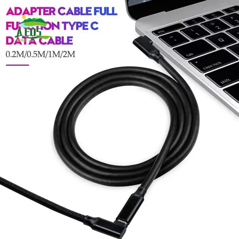 

Удлинительный кабель AED5-USB-C, колено 90 градусов, USB 3.2 Gen2, PD 100 Вт, передача данных 20 Гбит/с для литья монитора, VR