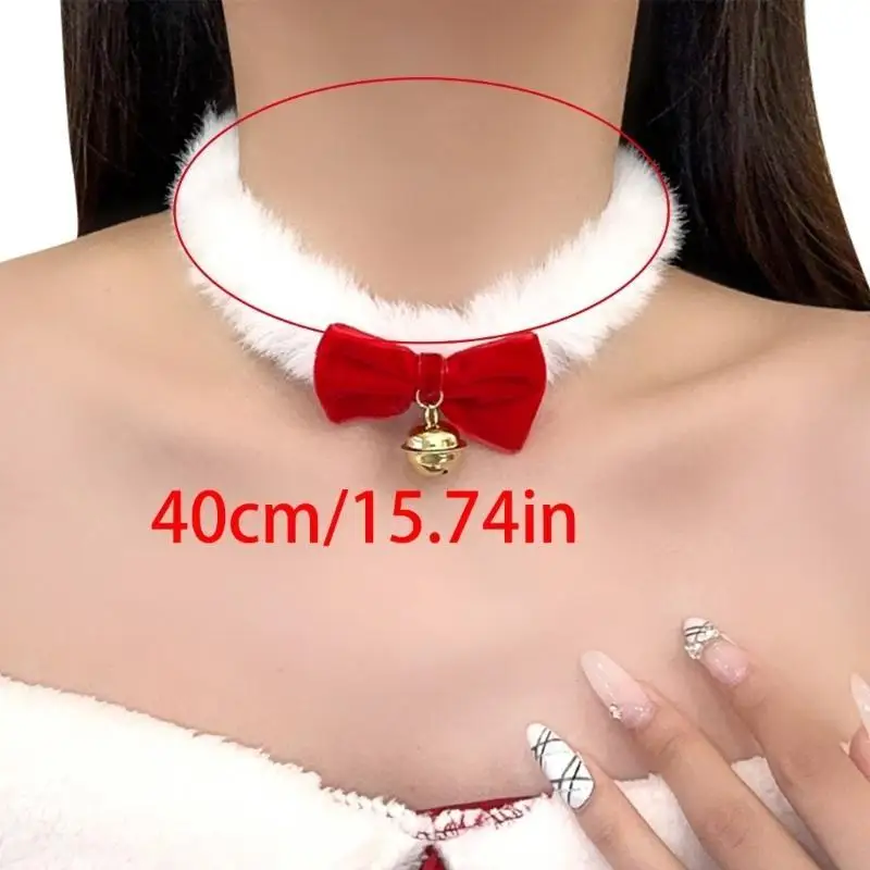 R1WE Chirstmas Vòng Cổ Choker Sang Trọng Xương Đòn Vòng Cổ Trang Sức Quà Tặng Cho Nữ Cô Gái