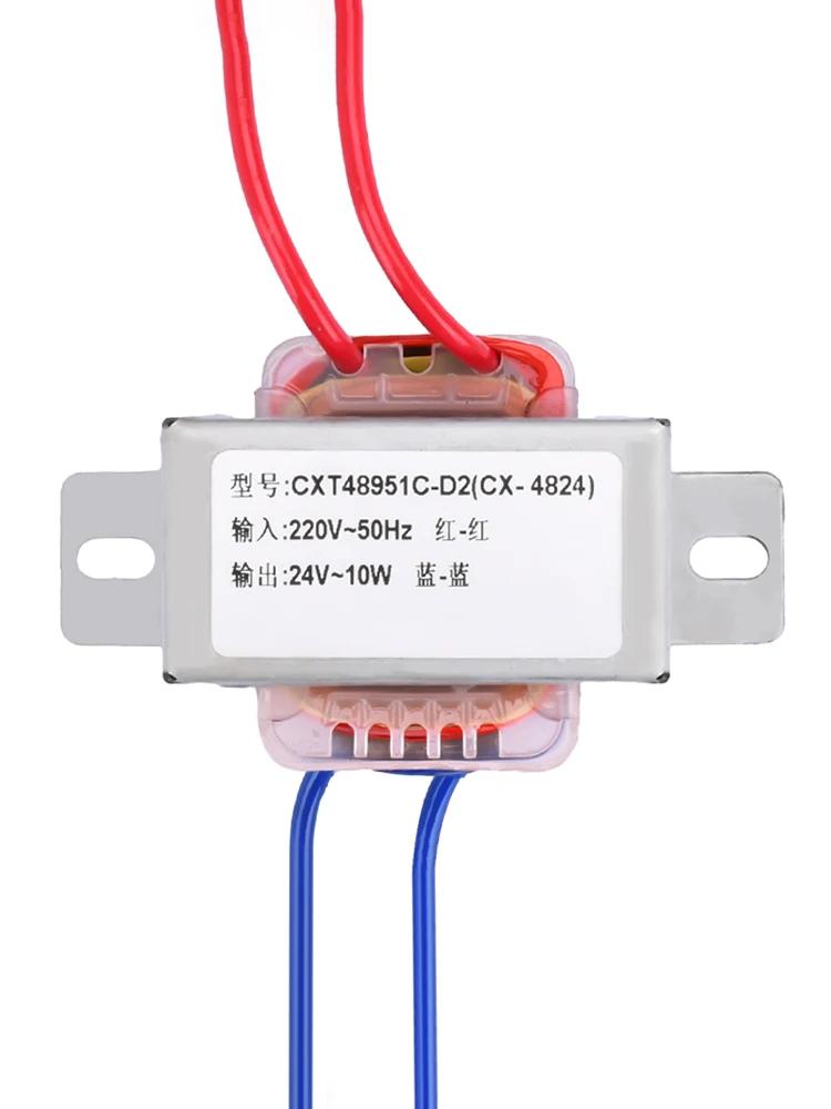 10W Power Transformer Input AC 220V 50HZ Output AC 24V Voltage 2-wire Output AC Power Small Transformer