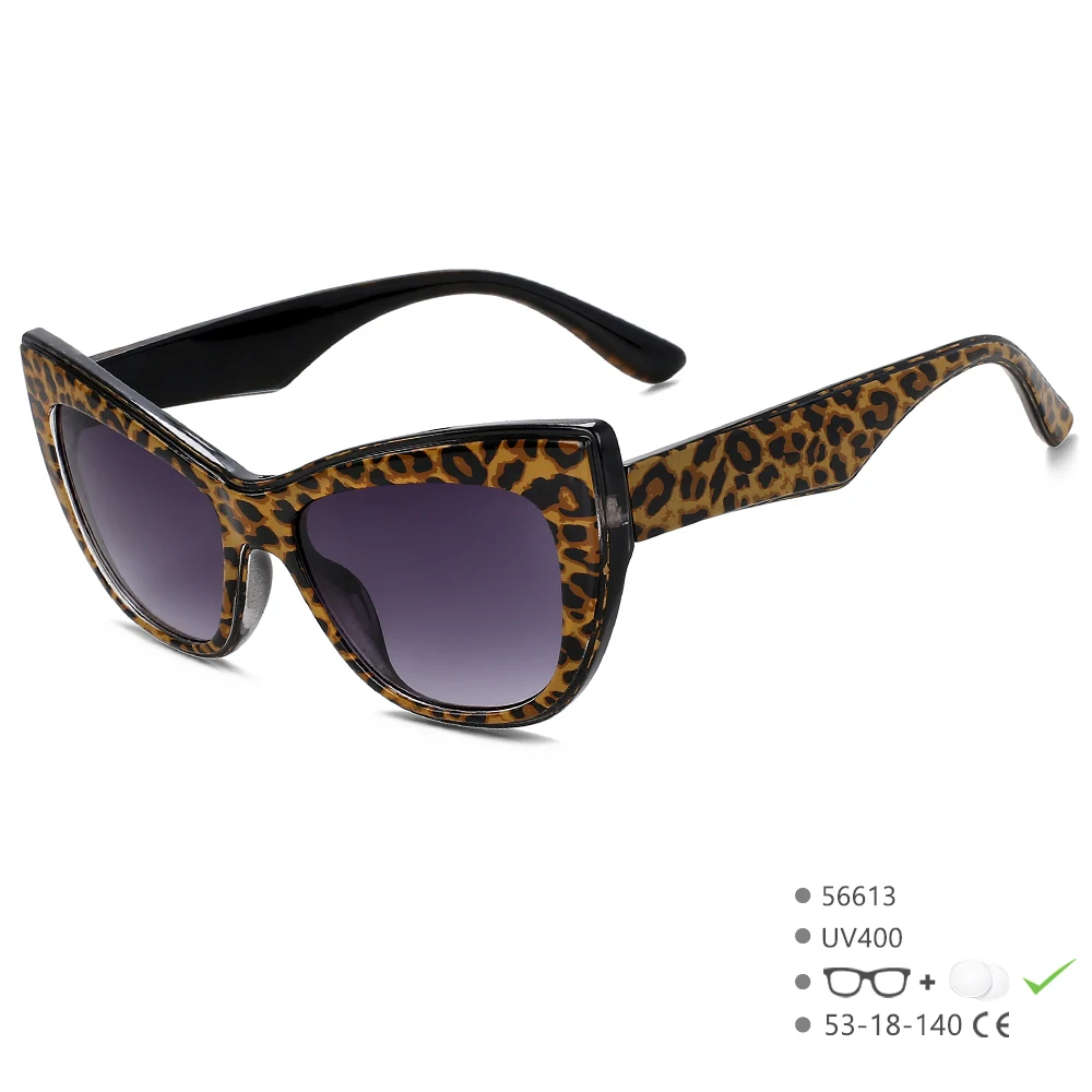 56613 Retro Sonnenbrille Männer Mode Farbverlauf Farbe im Freien UV-Schutzbrille Frauen beliebte Cat Eye Sonnenbrille