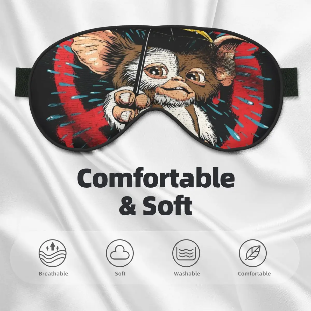 G-Gremlinses أقنعة العين الناعمة اثنين من الجانبين موغواي الوحش الرعب الرجعية الخيال العلمي الغمامة للفندق الإبداعية كتلة خارج بقع العين الخفيفة