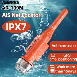ABBREE AR-109M Net Locator Waterproof Floating Fast Receiving GPS Positioning 15 Days Standby Buoy Tracker Boat Fishing Accesso