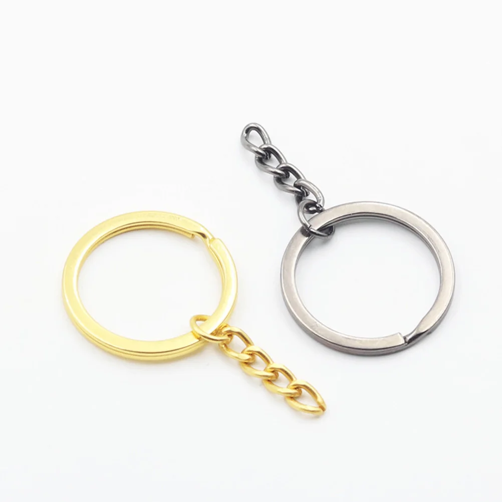 

Key Ring naments Chain Rings Bulk Open Jump Connectors Accessories Keychain Kit Making Premium Alloy Long Term DIY Craft Jewelry