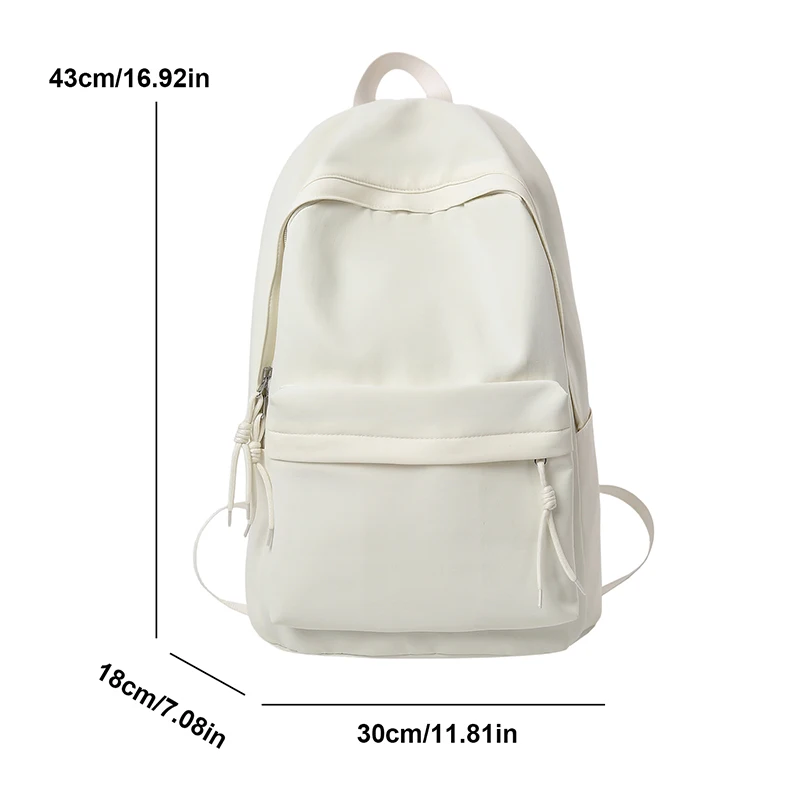 Fashion Nylon Women's Backpack Simple Solid Color College Student Backpack Schoolbags For Teenage Girls Commuter Travel Backpack