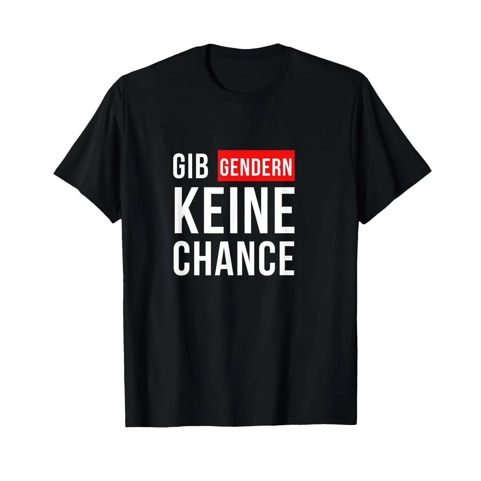 Give Gender No Chance Anti T Shirt black vintage Washed Stylish Breathable Casual Comfortable Stretched fashion streetwear