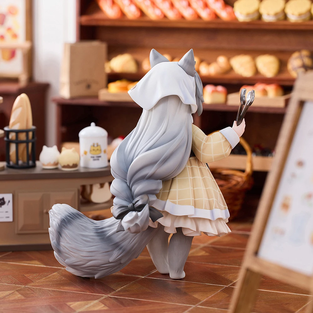 ฟิกเกอร์อนิเมะชุดแมวในช่วงช่วงเวลาพักดื่มชา DLC Series ของ RIBOSE  ฉาก Meow Town Bakery  ชุดพนักงานและลูกค้า ขนาด 12 ซม. ของเล่นสะสม ของขวัญ
