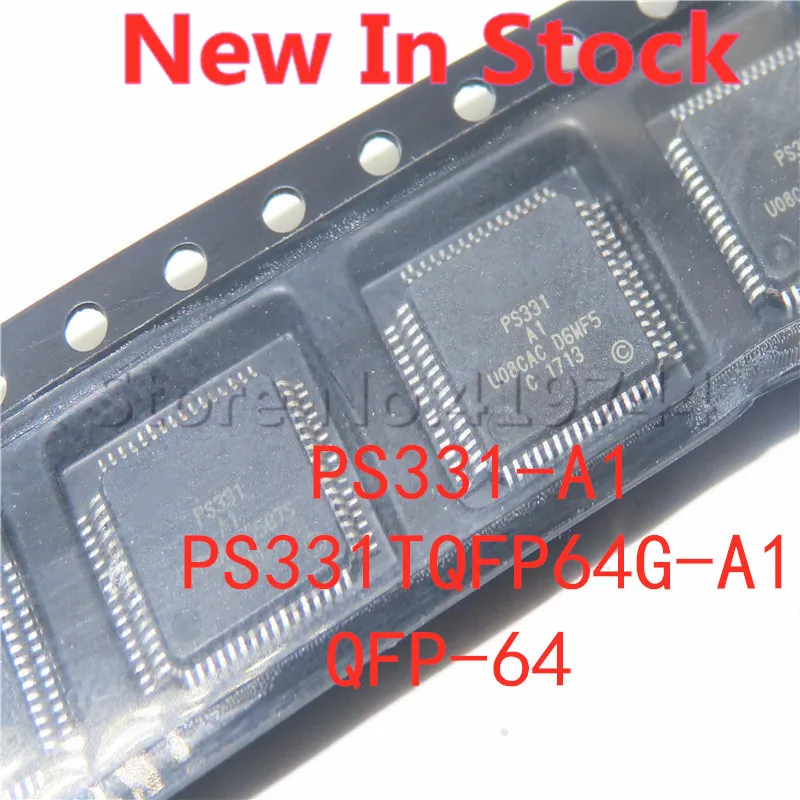 5PCS/LOT PS331TQFP64G-A1 PS331 PS331-A1 PS331A1   QFP-64 SMD LCD screen chip New In Stock GOOD Quality