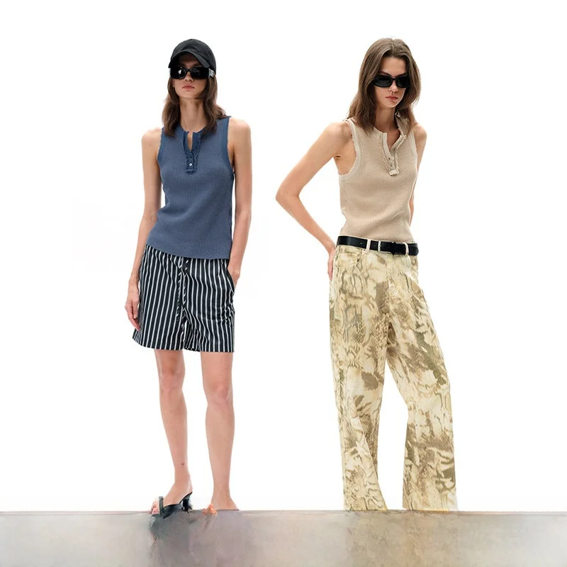 

Жилетка Loala Office American Sle Vintage Hem, женская, приталенная, из хлопка, оригинальный дизайн, для ношения под одеждой, лето 2024