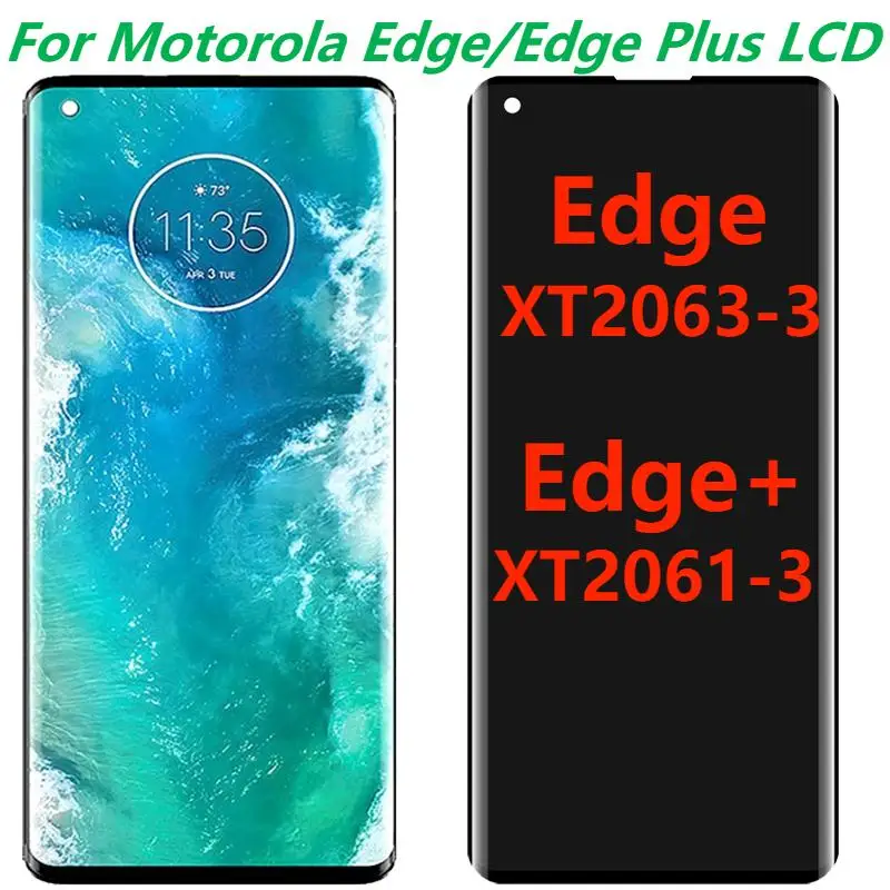 Test Original 6.7  For Motorola Moto Edge  XT2063-3 LCD Display With Frame Moto Edge+ XT2061-3 Touch Screen Digitizer Assembly