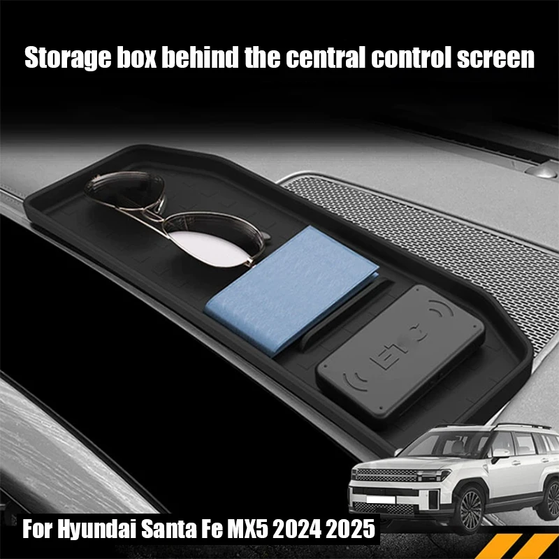 

For Hyundai Santa Fe MX5 2024 2025 Central control screen storage box instrument panel storage box