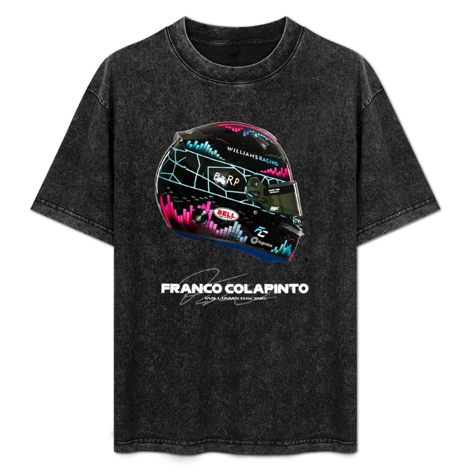 Franco Colapinto (F1 2024 Helmet) T-Shirt Anime t-shirt man clothes T-shirts for men cotton