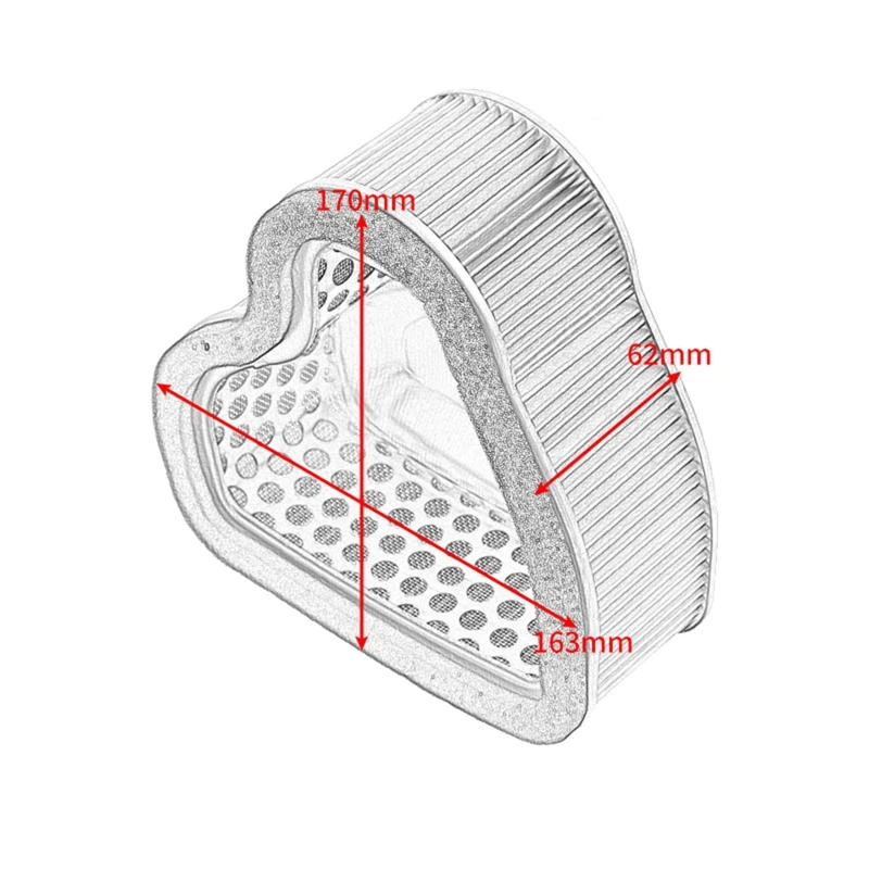 

Motorcycle Air Filter for Honda VTX1300C VTX1300R VTX1300T VTX1300SJAS