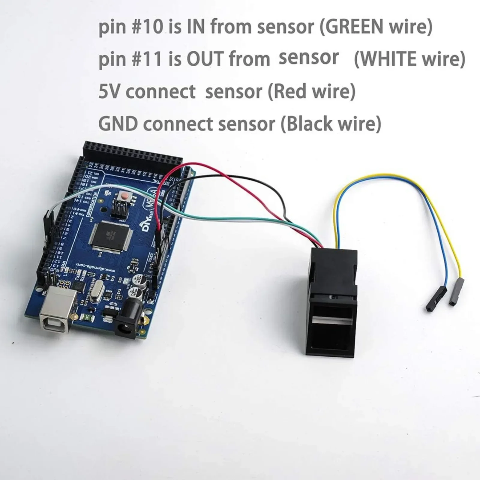 Optical Fingerprint Reader Sensor Module Door Lock Access Control Red Light for Arduino Mega2560 UNO R3