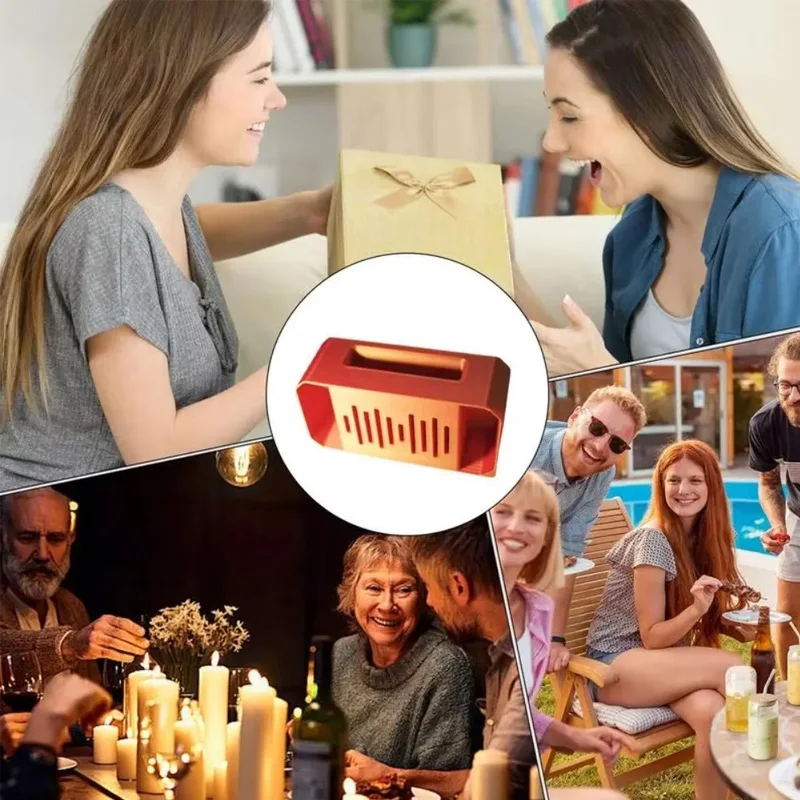 مضخم الهاتف الخليوي السلبي المطبوع ثلاثي الأبعاد - حامل مكبر صوت مستطيل بسيط - لا يتطلب طاقة #5