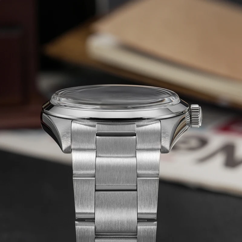 Watchdives WD1016 V2 Watch VH31 Quartz Movemet 100m Waterproof Stainless Steel Slim Case BGW9 Luminous 37mm Vintage Watches