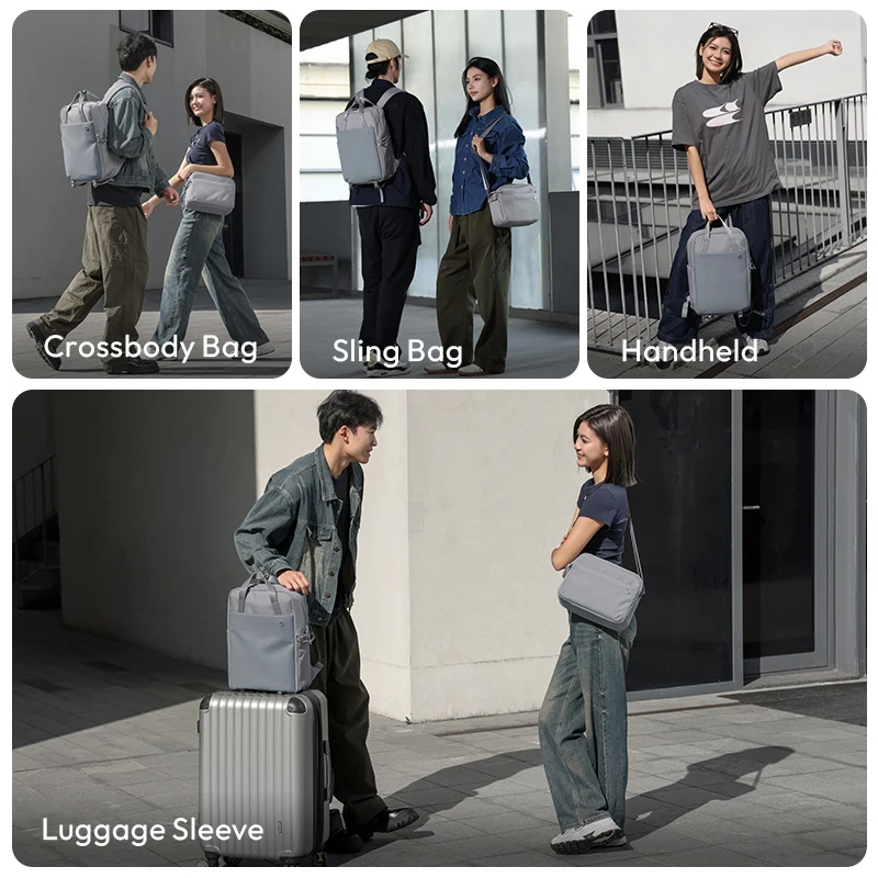 Ulanzi F08 حقيبة ظهر للسفر خفيفة الوزن لأجهزة الكمبيوتر المحمولة بعدسة الكاميرا الرقمية DSLR مع صورة مقسمة في الهواء الطلق لسوني ونيكون كانون