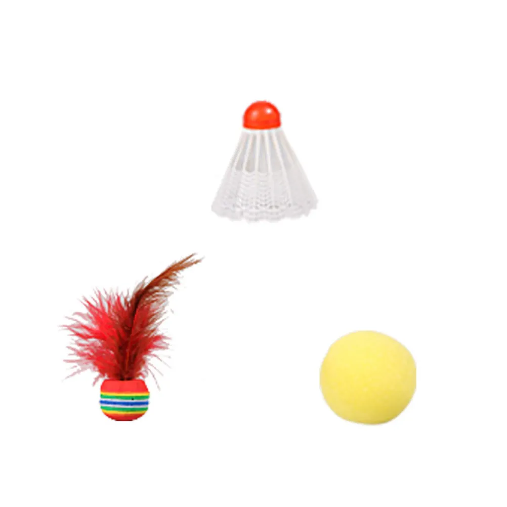 

1Set Badminton Racket Kids Lightweight Outdoor Sports Set Blue Includes 3 Balls Exercise Athletic Ability and Parent-Child