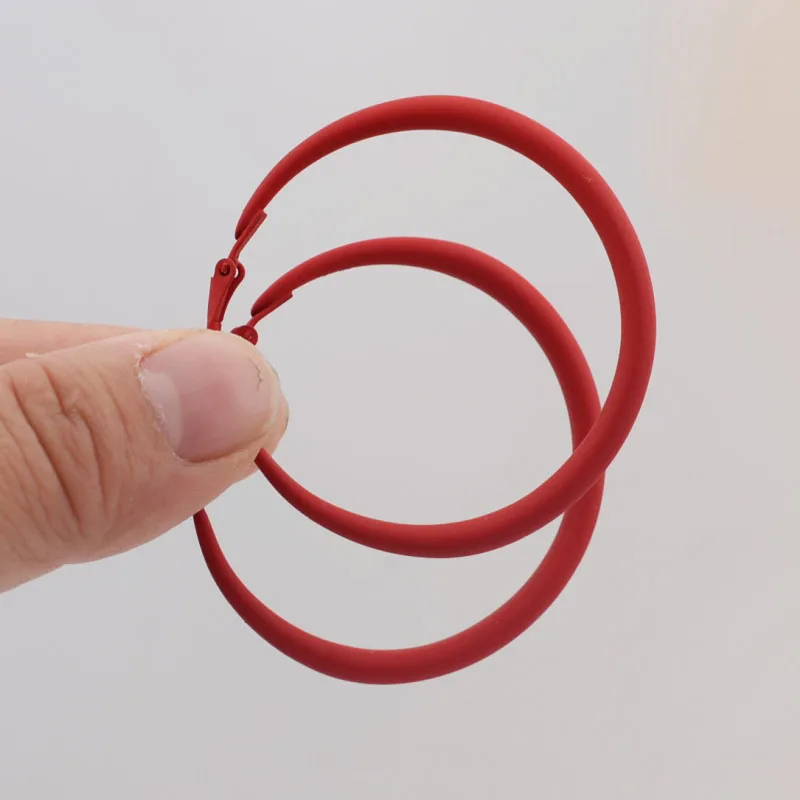 Mode Neue frauen Creolen Rot Rosa Blau Grün Glatte Schleife Ohrringe für Weibliche Übertrieben Ohr Schmuck Ungewöhnliche Ohrringe – Detail 26