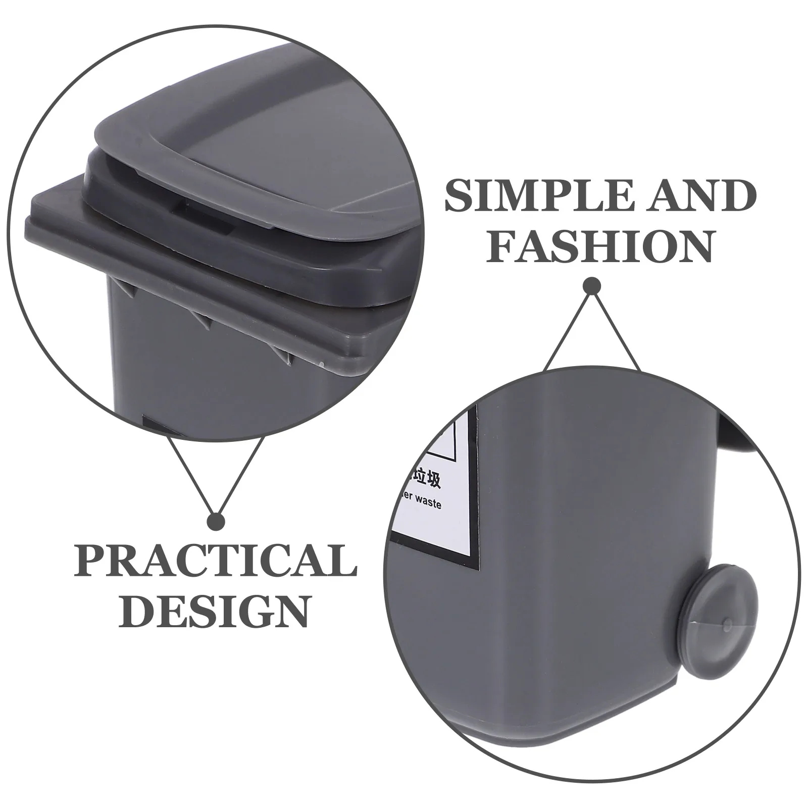 

Multi-Functional Tabletop Trash Can Small Desktop Garbage Bin Pen Holder Storage Organizer Home Office Decorative Waste