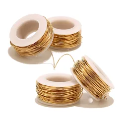 20 Guage Artistic Wire Stainless Steel Gold Wire For Making Jewelry Resistant Craft Coil Wire
