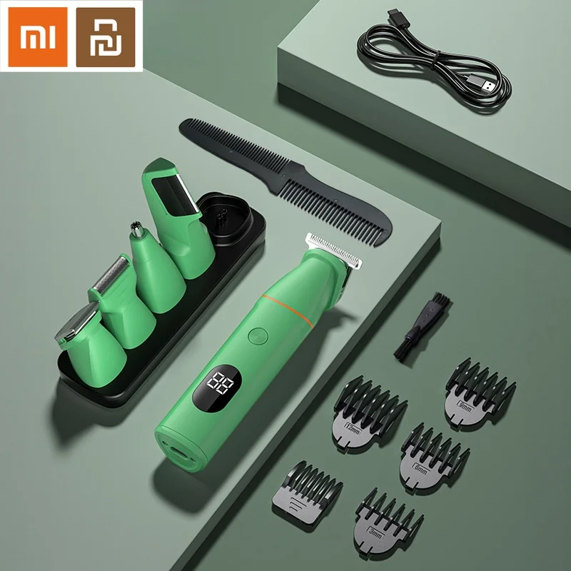 Xiaomi Youpin Multifunctional Grooming Kit IPX6 Waterproof Hair Clipper Hair Trimmer Shaver Nose Hair Trimmer Body Hair Trimmer