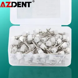 100 unids/caja de cepillo de pulido de profilía Dental para dentistas en forma de tazón utilizado para la eliminación de manchas