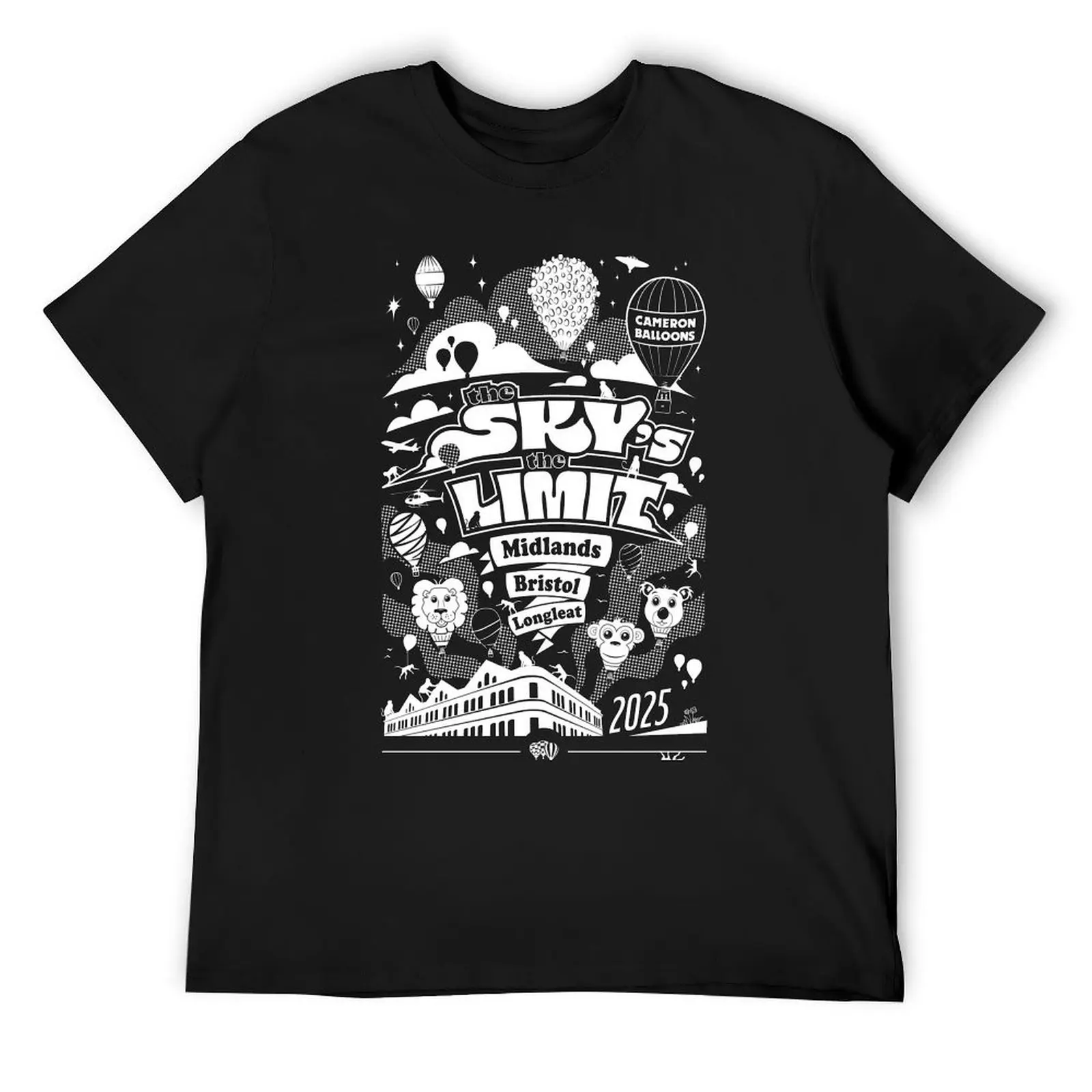 

The Sky's the Limit - White T-Shirt plus sizes funny shirt cotton oversized vintage anime shirt mens graphic t-shirts anime