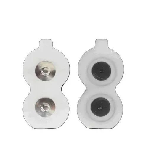 Looook Store 44×22mm Double Button EMG Electrode Sheet, Bipolar Experimental Electrode for Electromyography Signal Acquisition