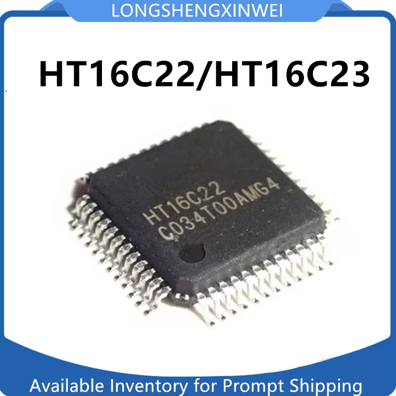 1PCS New  HT16C23 HT16C22 QFP-48 Original Segment Code Screen LCD Display Driver Chip in Stock