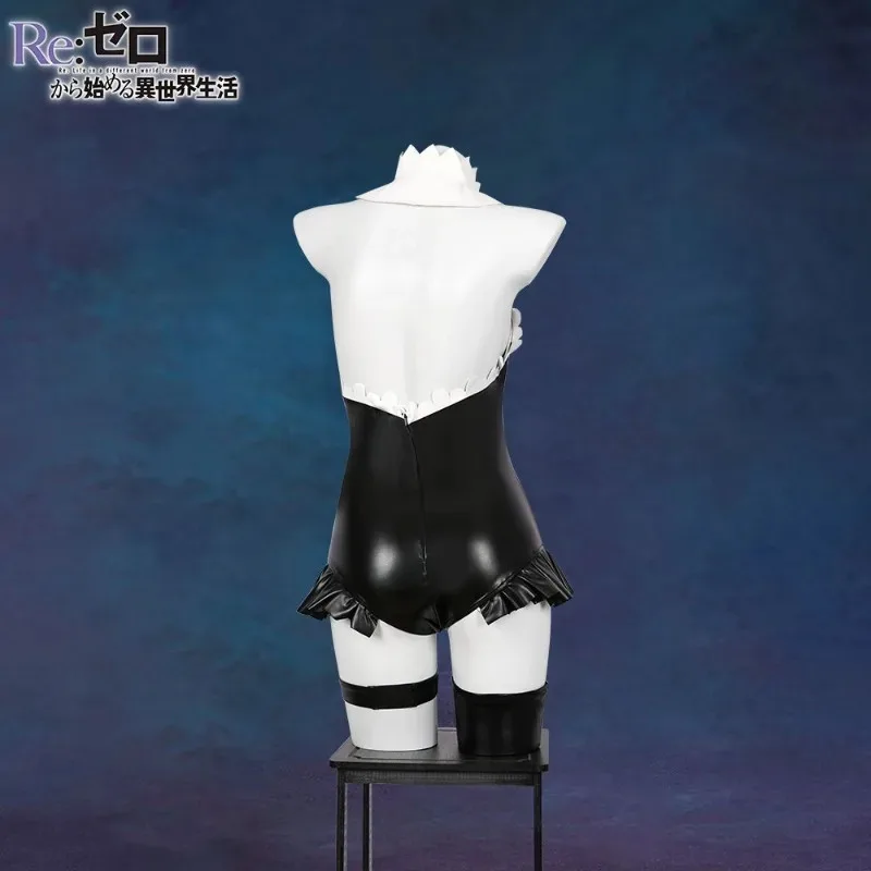 Rem Bunny Cosplay Costume Anime Re Life in A Different World From Zero Sexy Black Uniform Full Set Carnival Party Dress Up Women