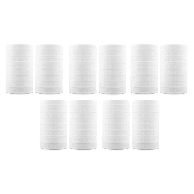 

80 упаковок крышек для банок Mason с широким горлышком, пластиковые крышки для хранения банок для консервирования, герметичная и устойчивая к царапинам поверхность-A68E