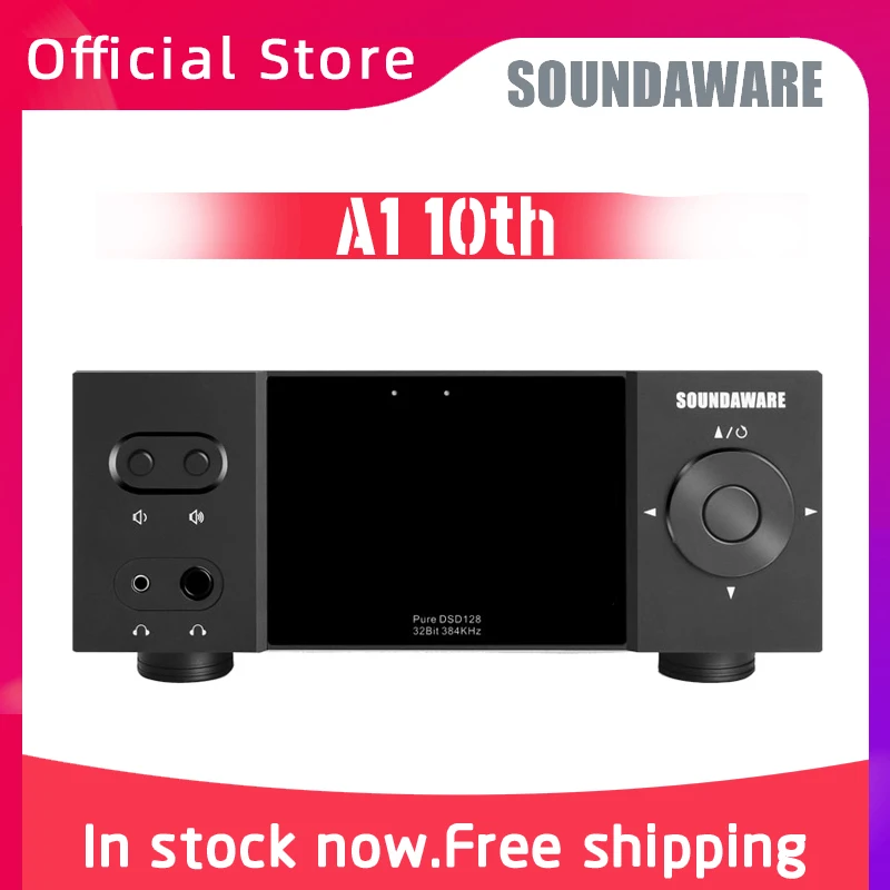DSD مشغل موسيقى الصوت الرقمي عالية الجودة فك التنسيق الكامل HIFI سماعة مكبر للصوت دعم Roon SOUNDAWARE A1 10th A1X