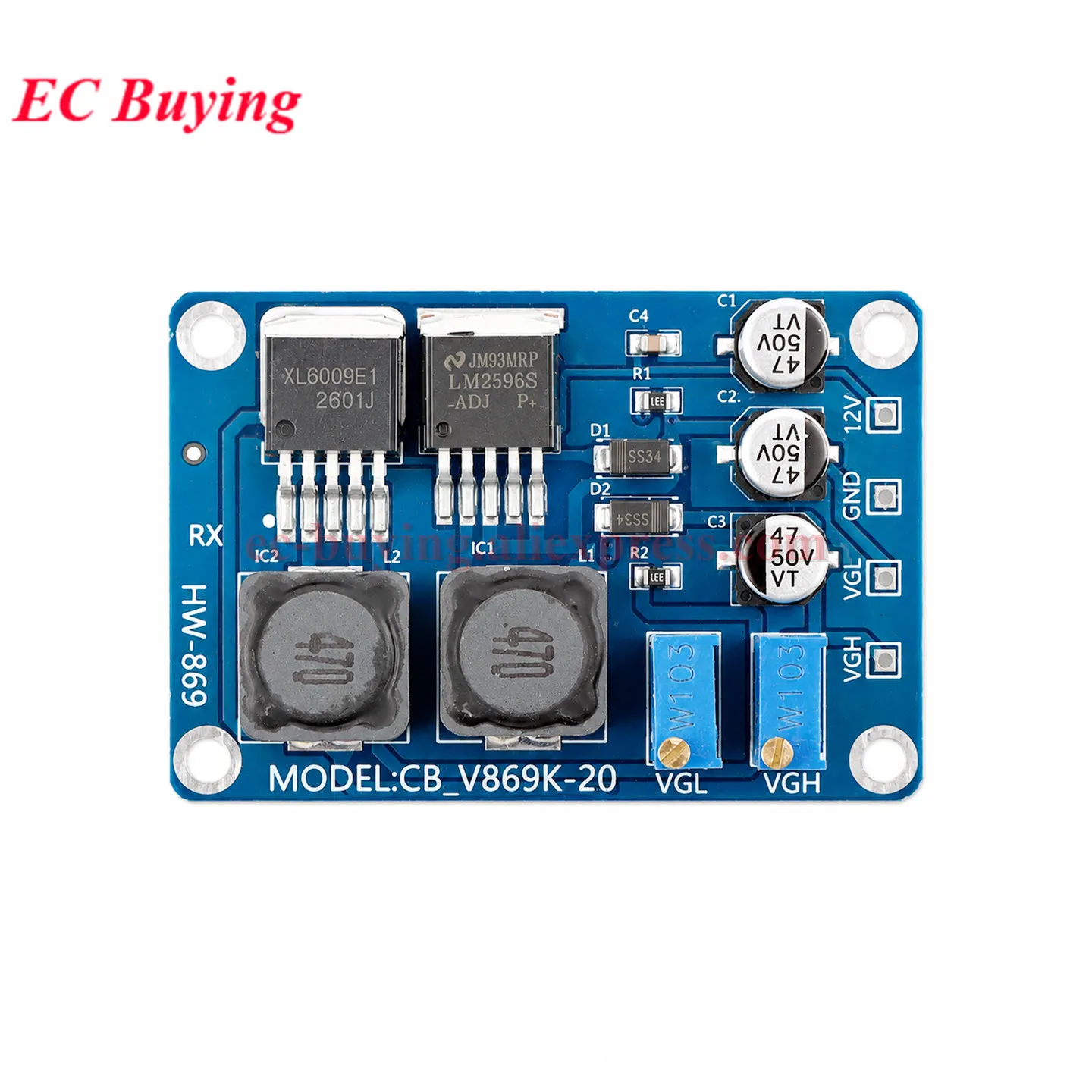 Módulo de Placa VGH VGL DC (5 Peças/1 Peça) para Reparo de Painel LCD com Problemas de Linha Horizontal, Cor Anormal e Y Quebrado - VGH 1-40V VGL 12-28V