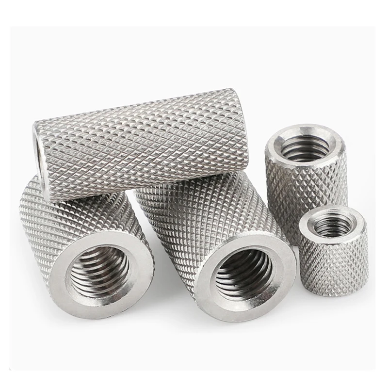 2/ 5pcs Round Knurled Coupling Nut M3 M4 M5 M6 M8 M10- M16 Stainless Steel Long Extenion Thumb Tighten Nuts