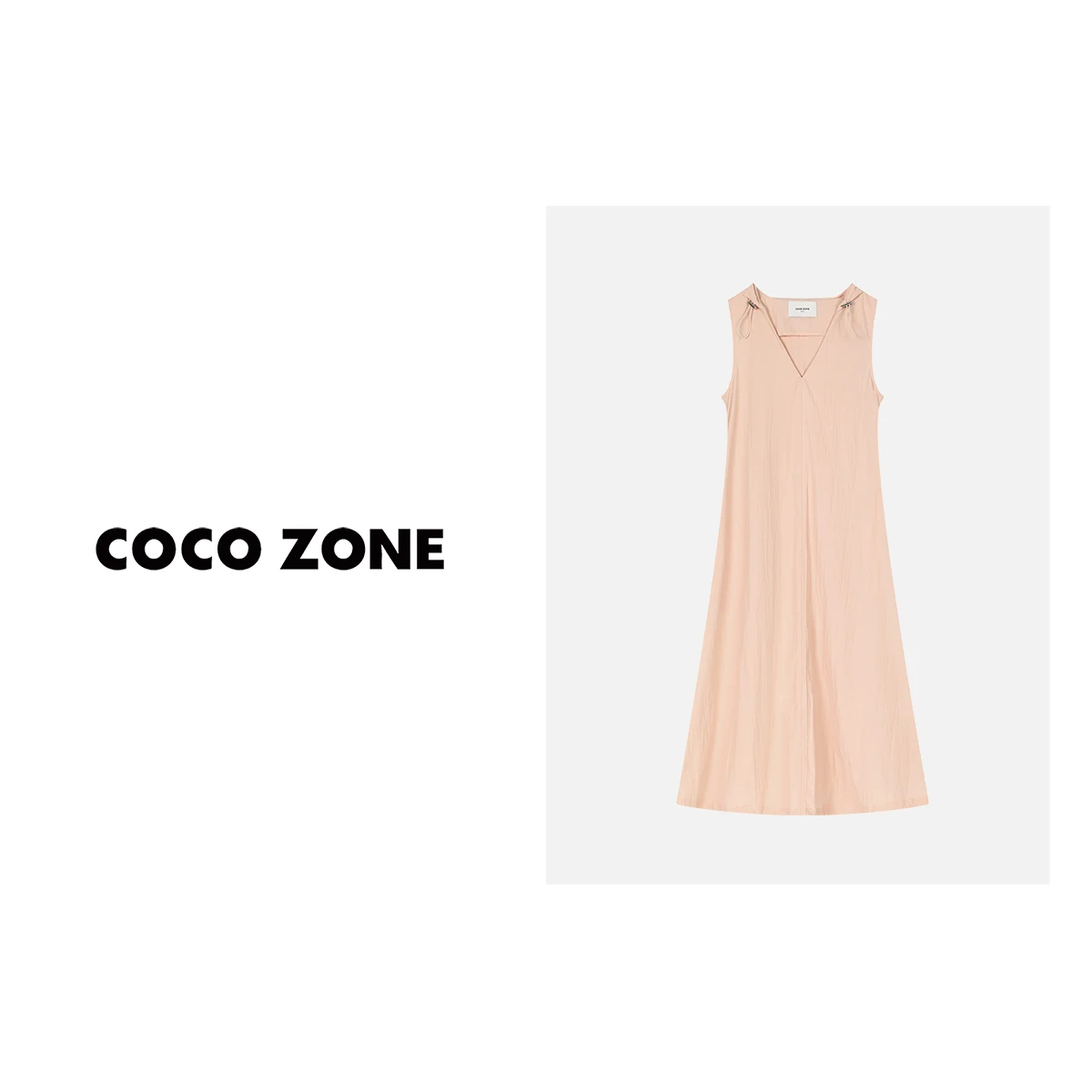 

Pure Color Svel V-Ne Hooded Dr Dstring Waist Gown Chinoiserie Sle Summer Midi Dr for Women in Their 30s